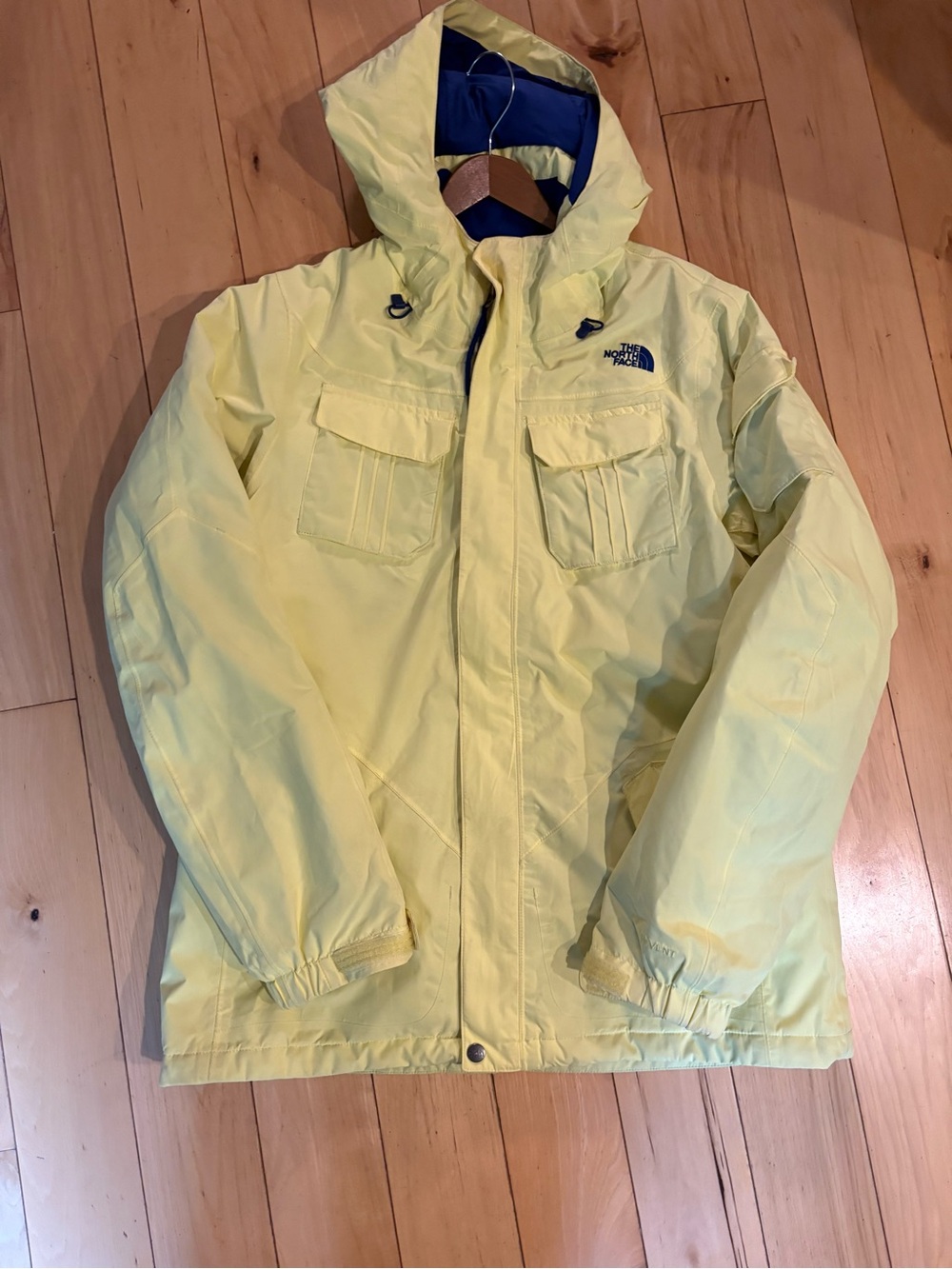 The North Face Hyvent Yellow Hooded Jacket